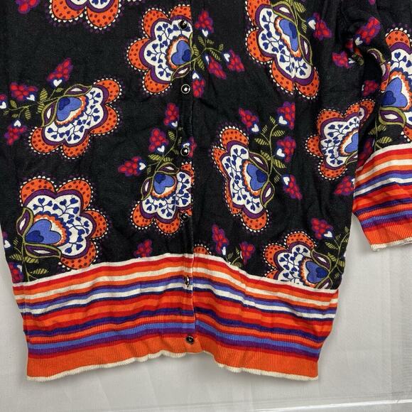 NWT Joseph A floral print button up cardigan office workwear Large relaxed - Picture 5 of 10